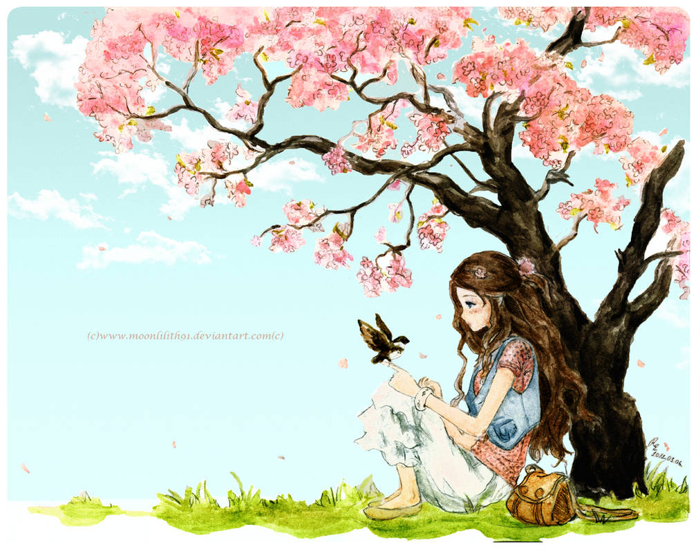 Spring girl by Moonlilith91 on DeviantArt