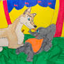 Aleu and Dumbo at the circus