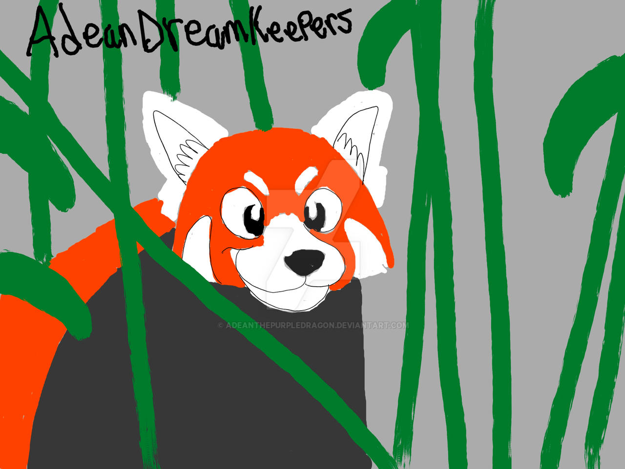 Red Panda portrait by AdeanThePurpleDragon on DeviantArt