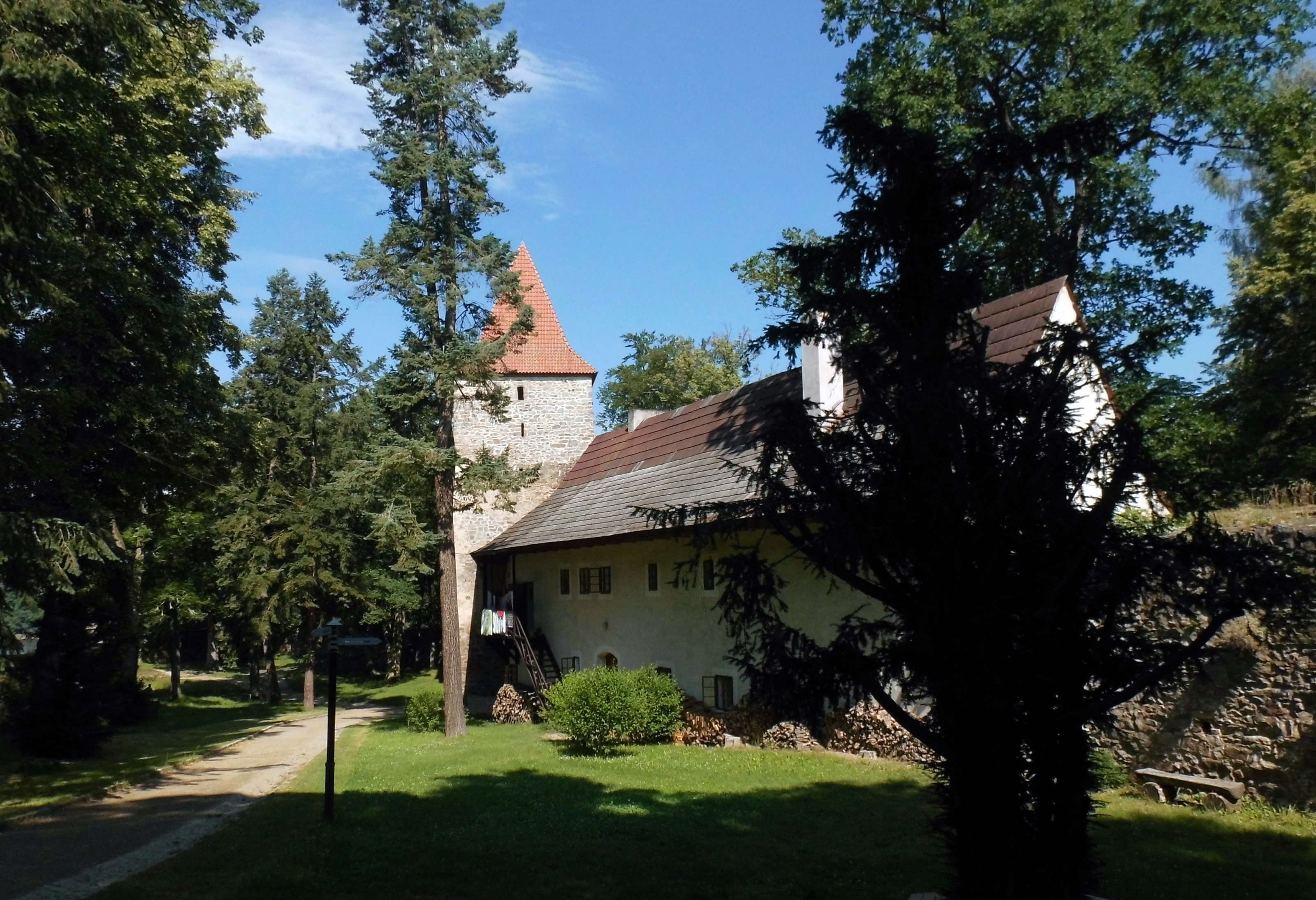 House under castle