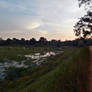 Moragaswewa lake at evening