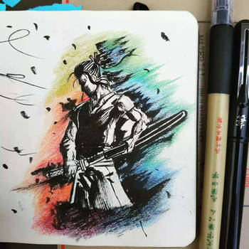 Colourfull samurai