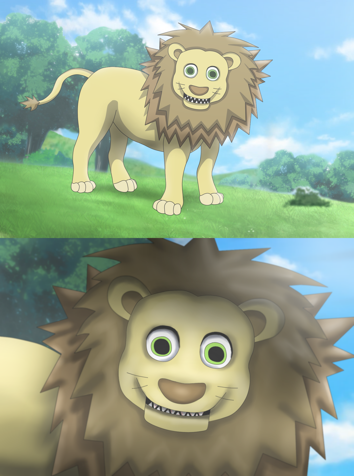 The Scary Lion by Xamp6 on DeviantArt