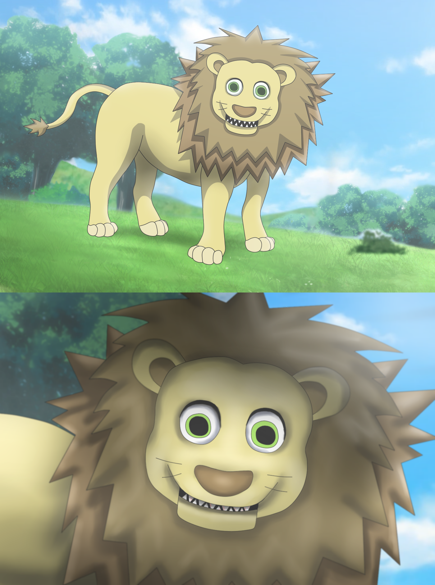 The Scary Lion by Xamp6 on DeviantArt The Scary Lion by Xamp6 on DeviantArt