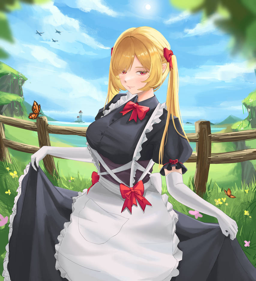 my oc Maid outfit by mirin1459 on DeviantArt