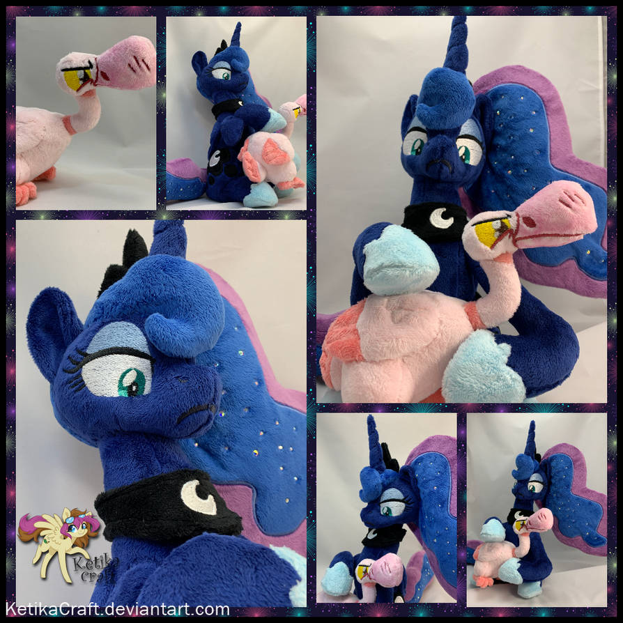 Princess Luna and goose by KetikaCraft
