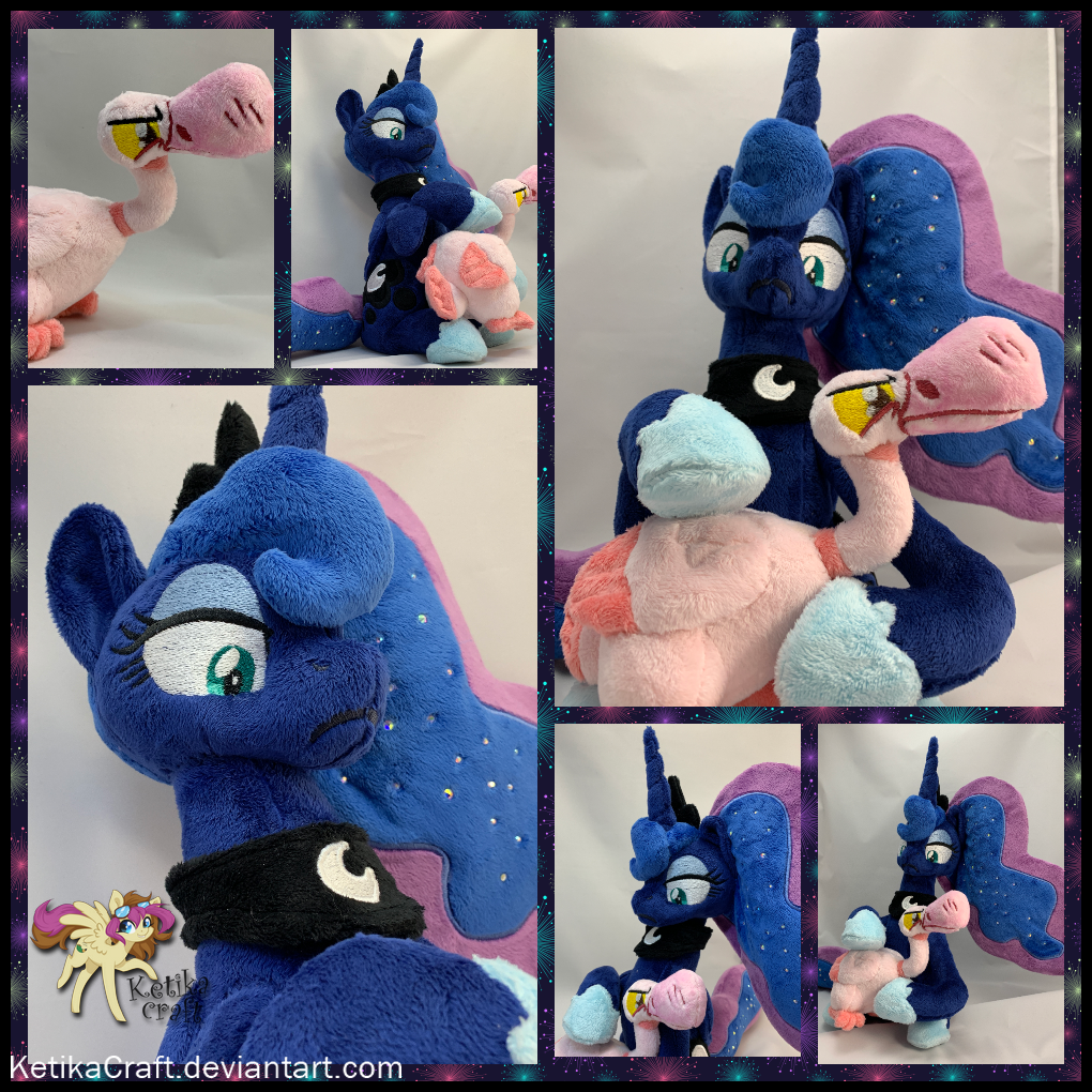Princess Luna and goose by KetikaCraft