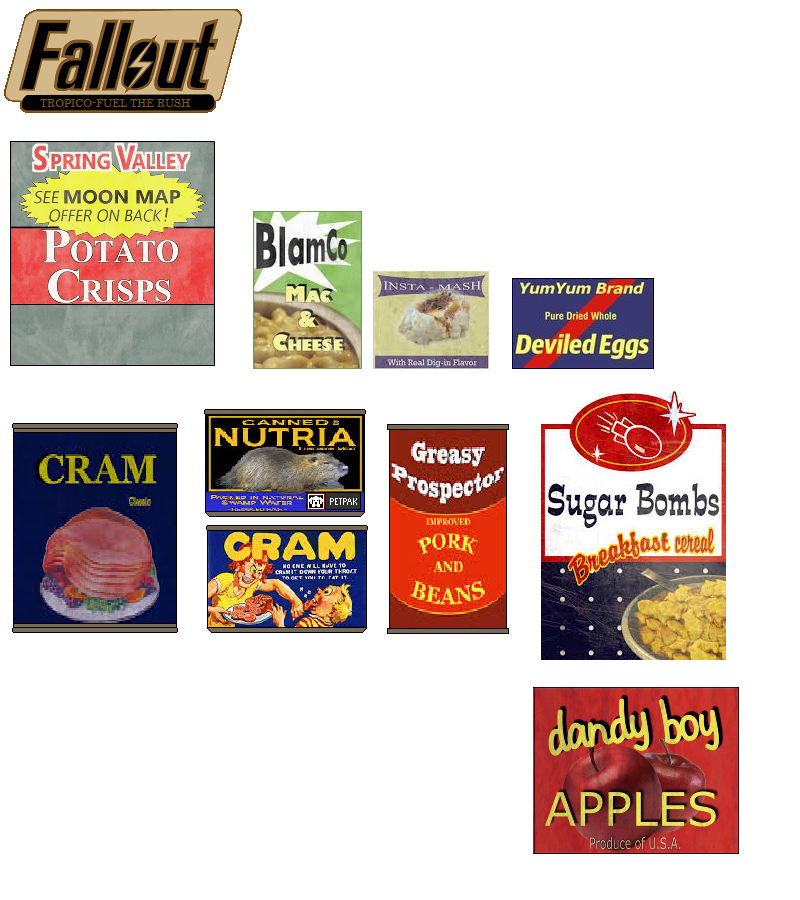 Fallout Food Products by DonaldMoore909 on DeviantArt