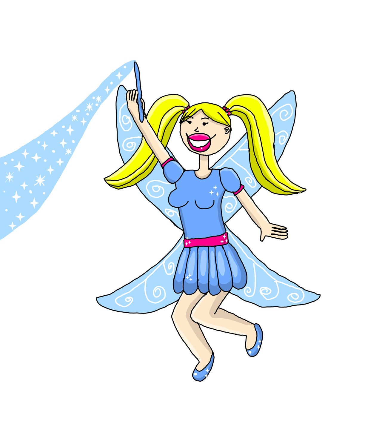 Fairly Using Magic Caucasian fairy using her magic wand by RainbotProductions14 on DeviantArt