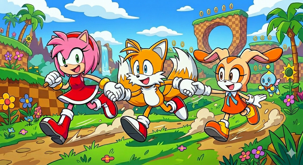 Run Amy Amy, Tails, and Cream running together #2 by RainbotProductions14 on ...