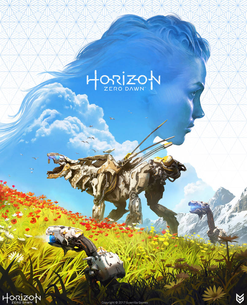 Horizon Zero Dawn strategy guide cover by Omuk on DeviantArt