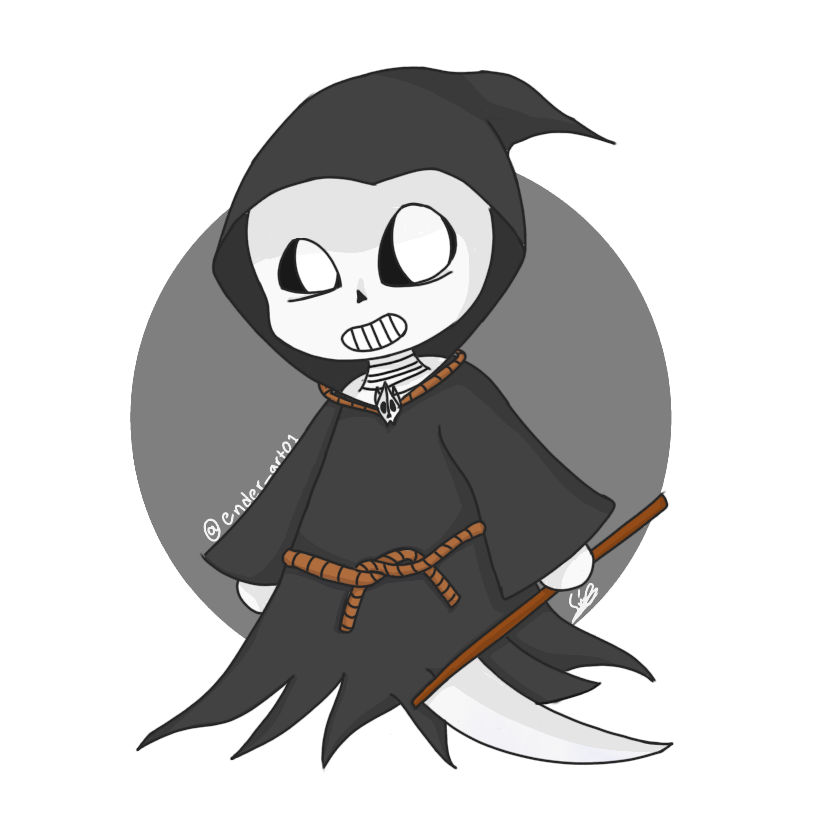 Doodle: Reaper Sans' Mortal form? by NecryoNics on DeviantArt