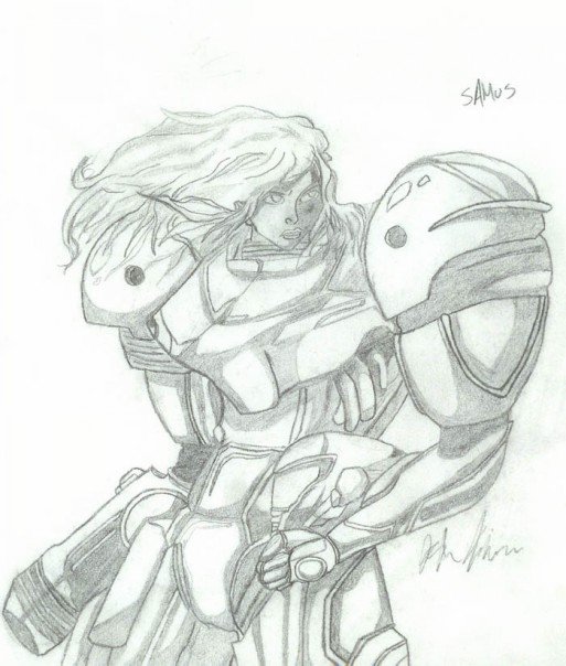 Samas Without Mask Samus without helmet by BlackNapkins on DeviantArt