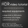 HDR tutorial