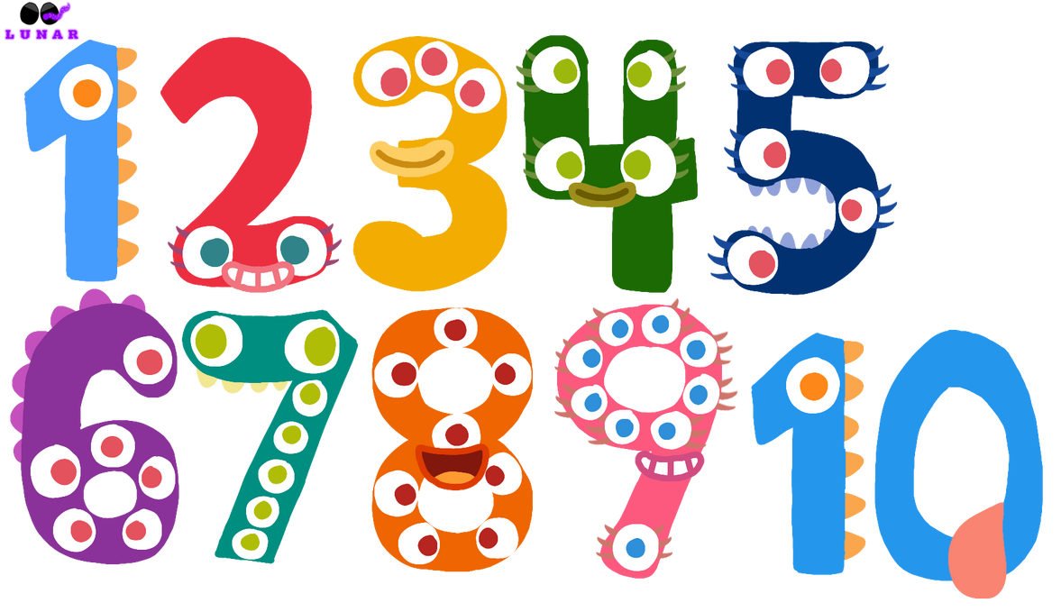 Normal endless numbers in my style (1 - 10) by Lunarthekitsune99 on ...