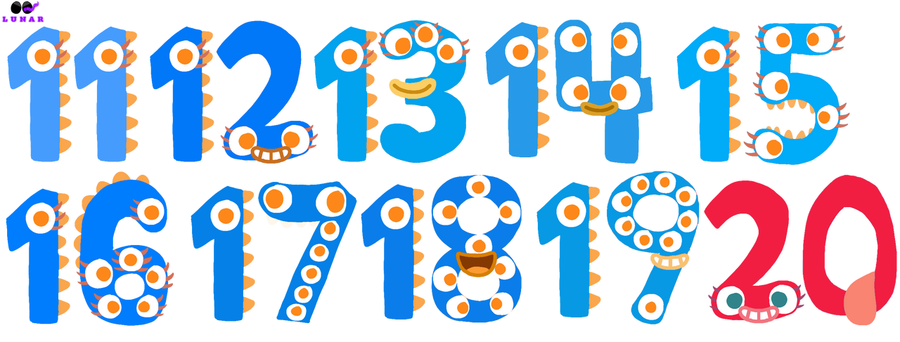 Normal endless numbers in my style (11 - 20) by Taoismeevkachu on ...