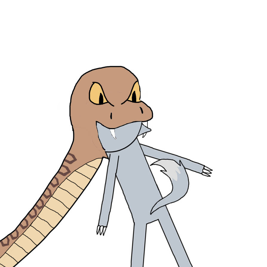 Python eats Wolfa by Matthewmgcs on DeviantArt