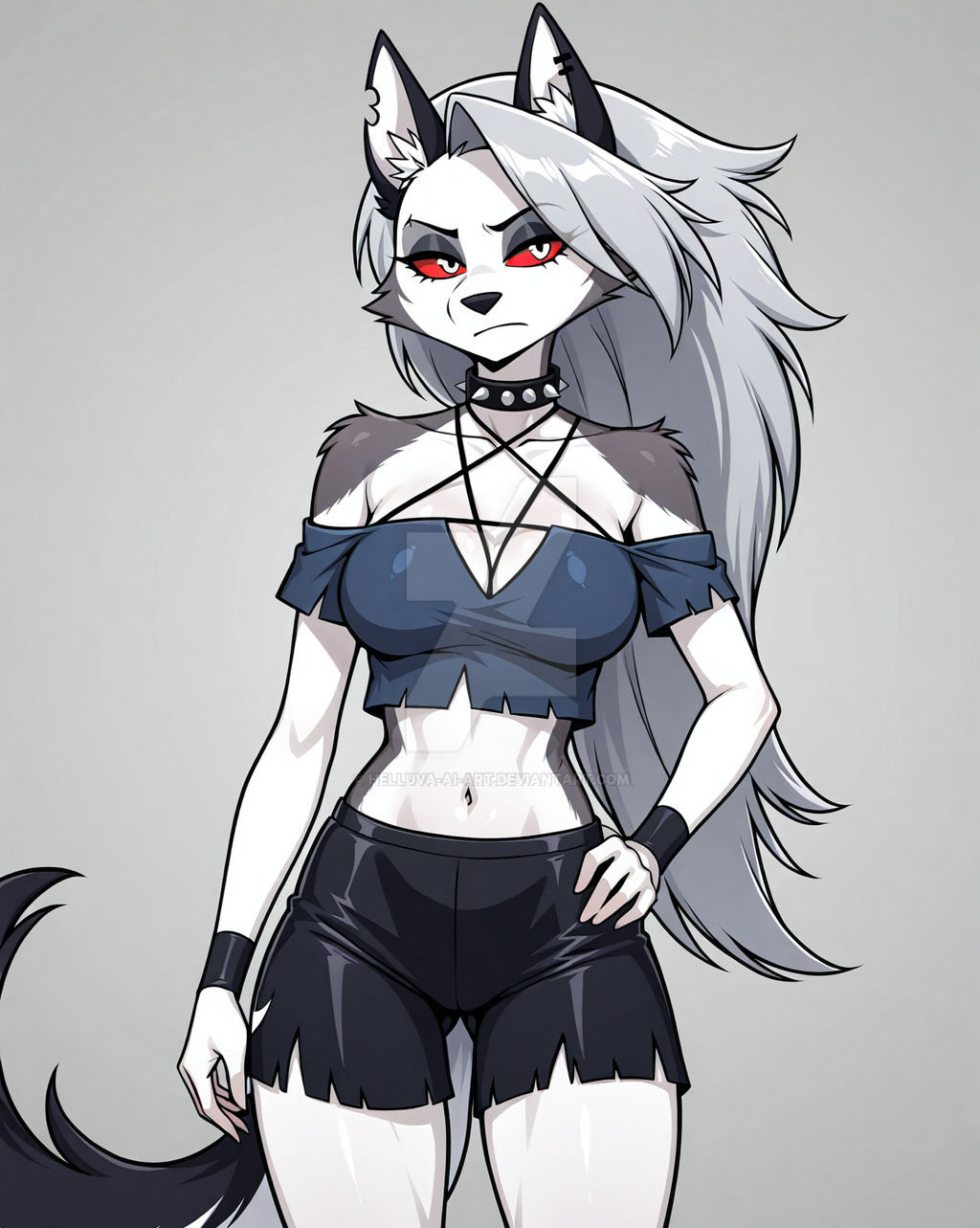Loona Fallout Loona by helluva-AI-art on DeviantArt