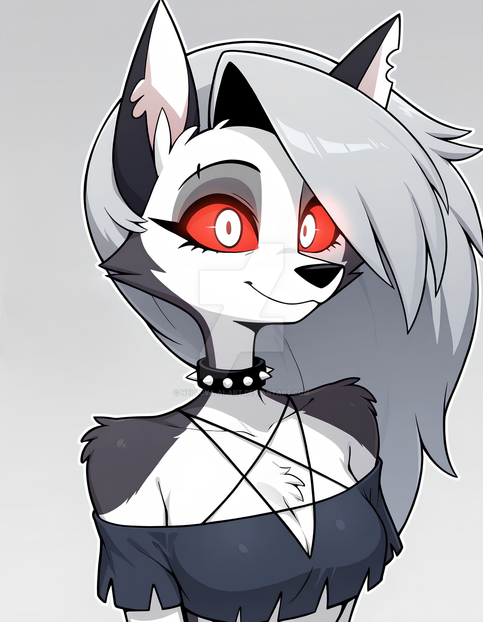 Loona Fallout Happy Loona by helluva-AI-art on DeviantArt