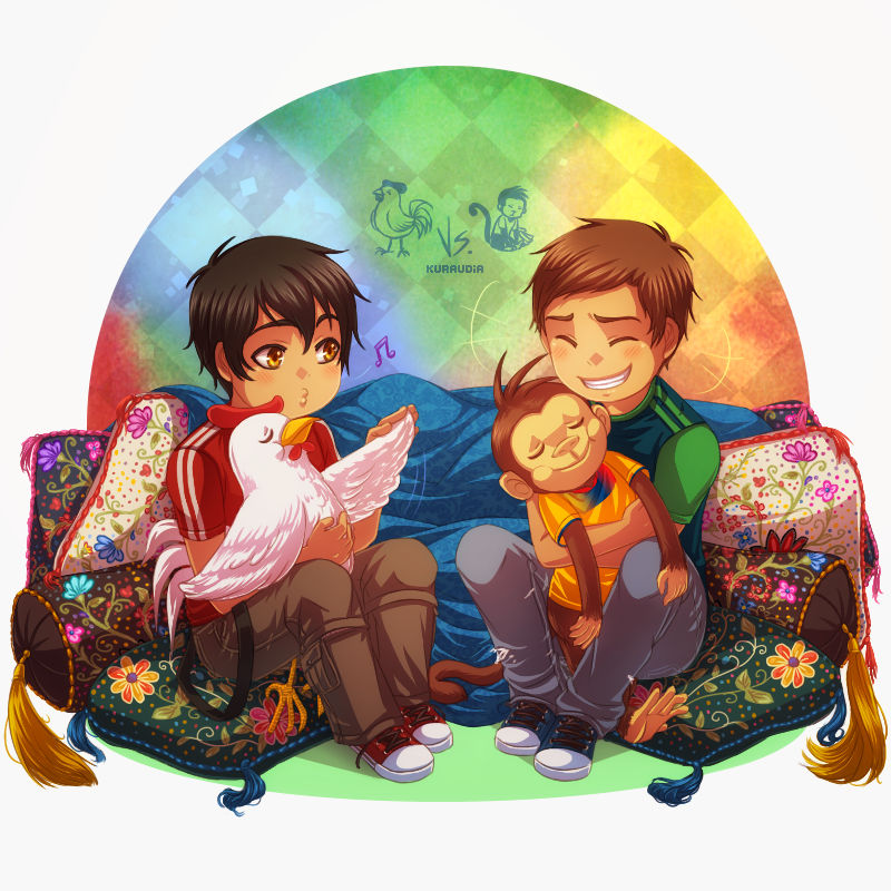 +LH: Chickens vs Monkeys+ by kuraudia on DeviantArt