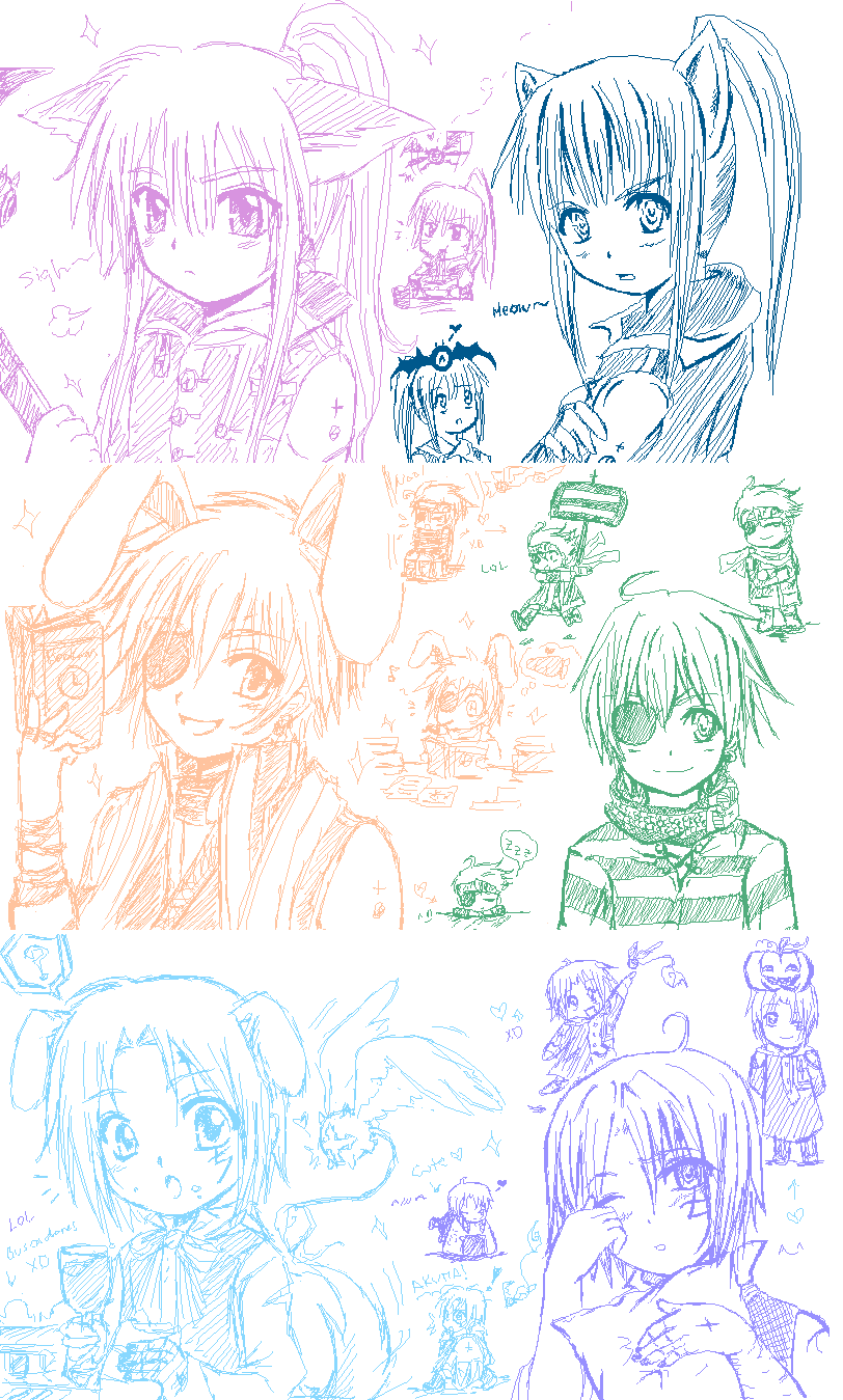 +D.Gray-man + Chibi p-chat+