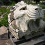 Lions Head Statue Stock 2