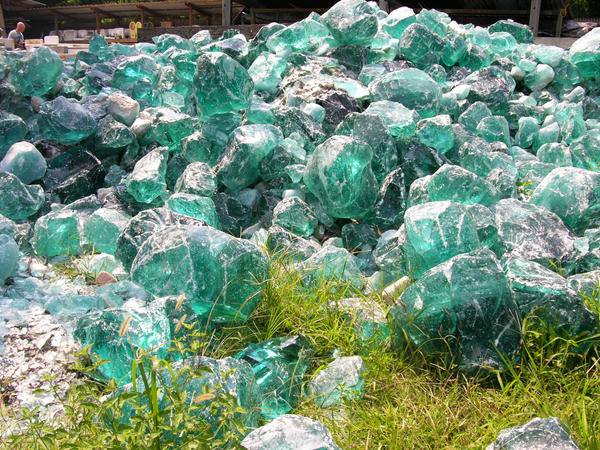 Melted Glass Rocks Green Melted Glass rocks 2 by FairieGoodMother on DeviantArt