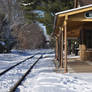Snow Covered Train Station 3