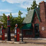 Vintage Phillip Gas Station 01