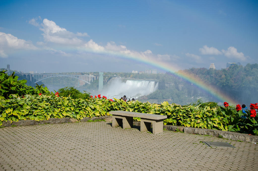 Niagara Falls 002  Double Rainbow