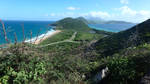 Atlantic Ocean meets Caribbean Sea Stock