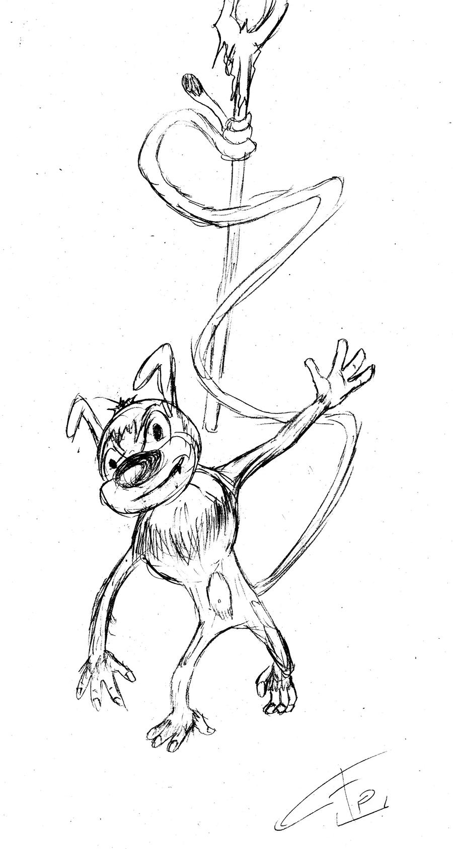 Marsupilami sketch (update 2014)