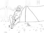 Inktober 2022 28 - Camping - Eva Vanzetti by FG-Arcadia