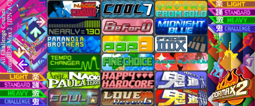 DDR Max 2 {JPN AC} All Challenge Courses by sapphiresunny on DeviantArt