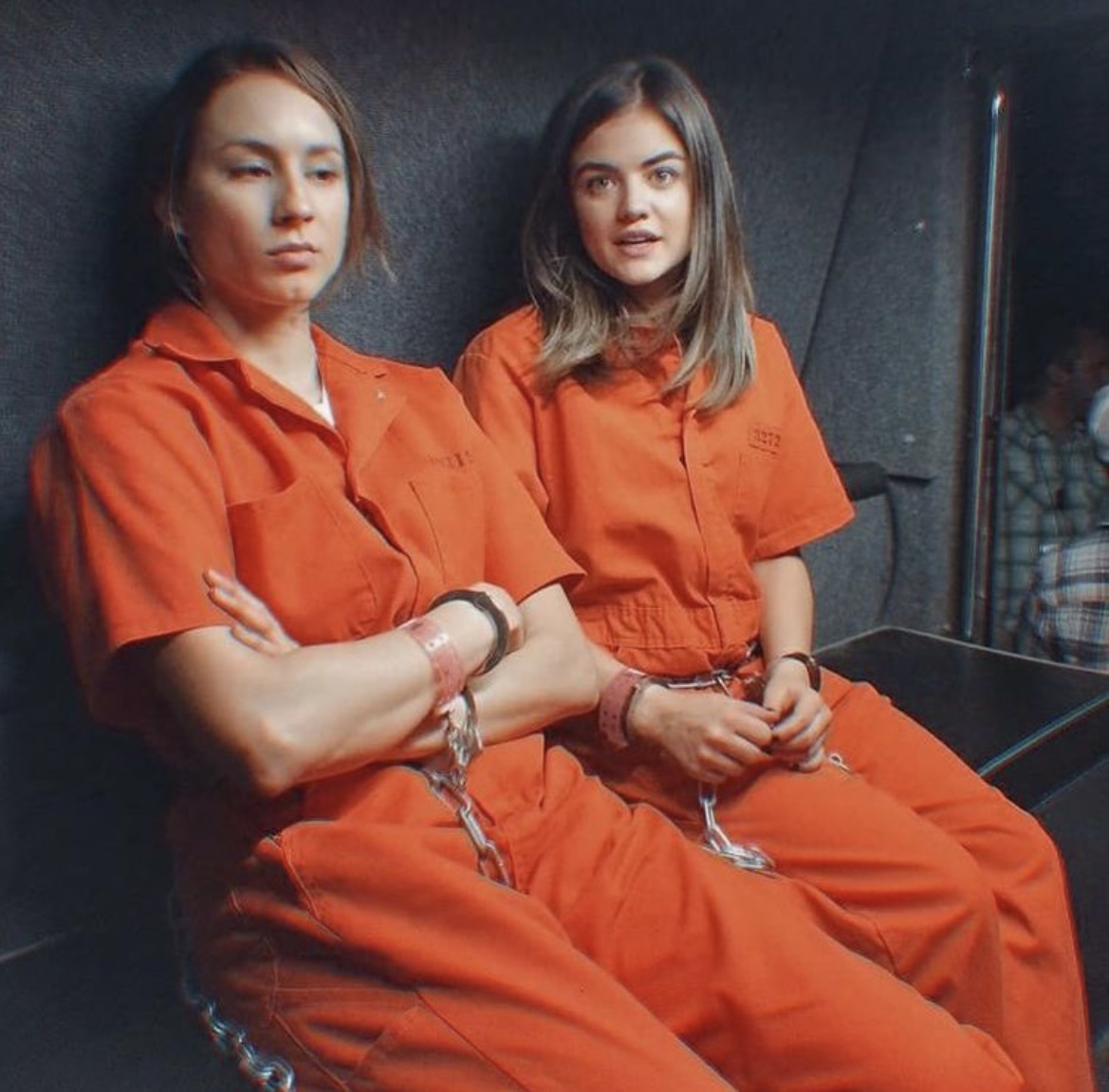Handcuffed female prisoners in transport by AshnaGopal on DeviantArt