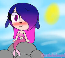 Maggie the dog girl mermaid