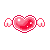 Kawaii Pixel Heart Icon