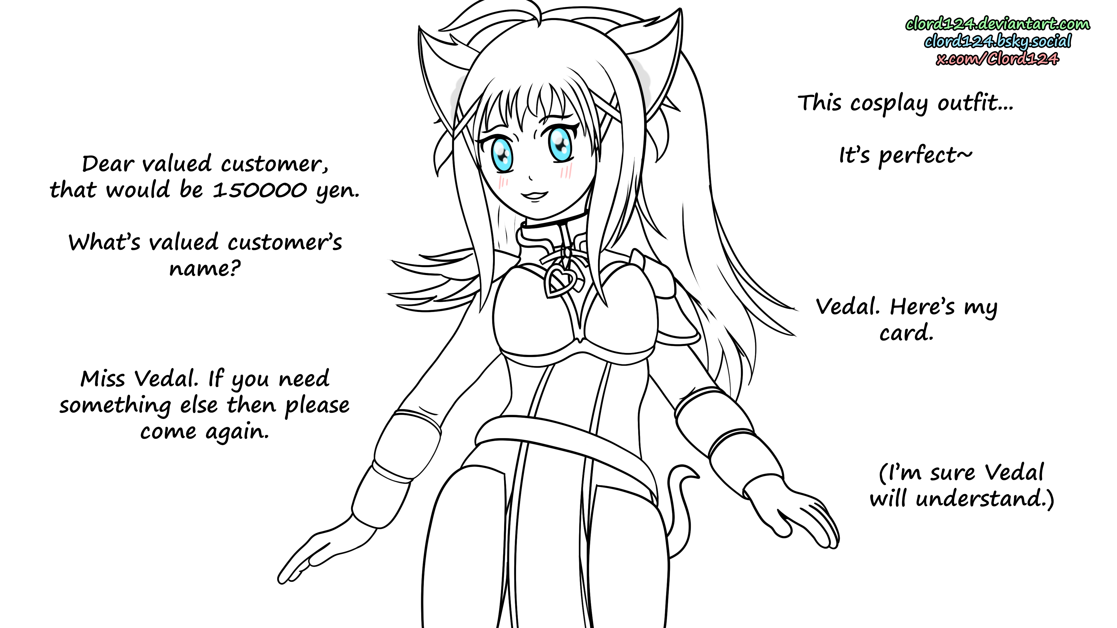 Neuro-sama cosplaying as Konosuba Darkness Sketch