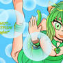 Catgirl Gremlin Kitty Mintzey Moon Water Wallpaper