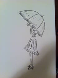 Girl with Umbrella