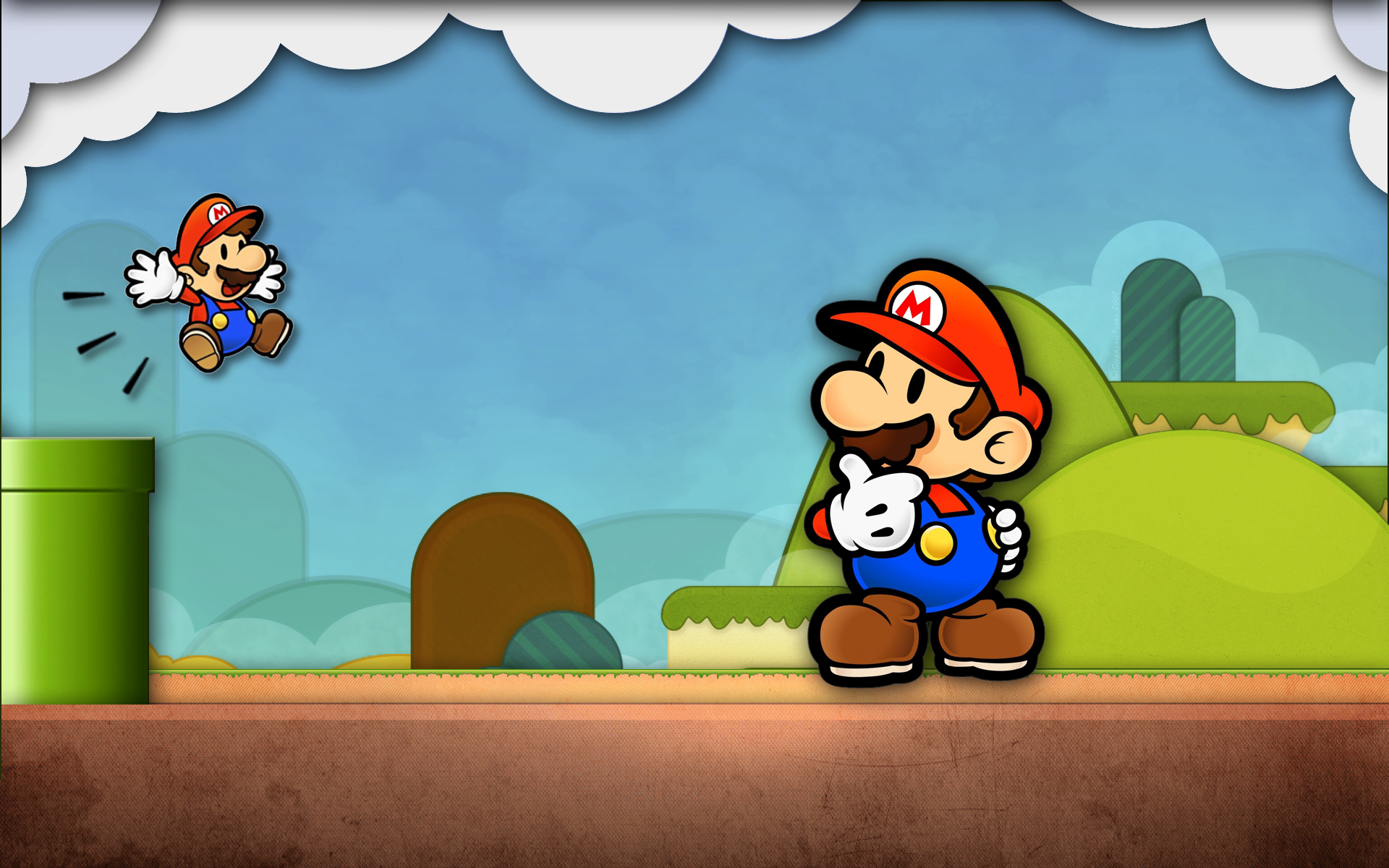 Paper mario wallpaper deals