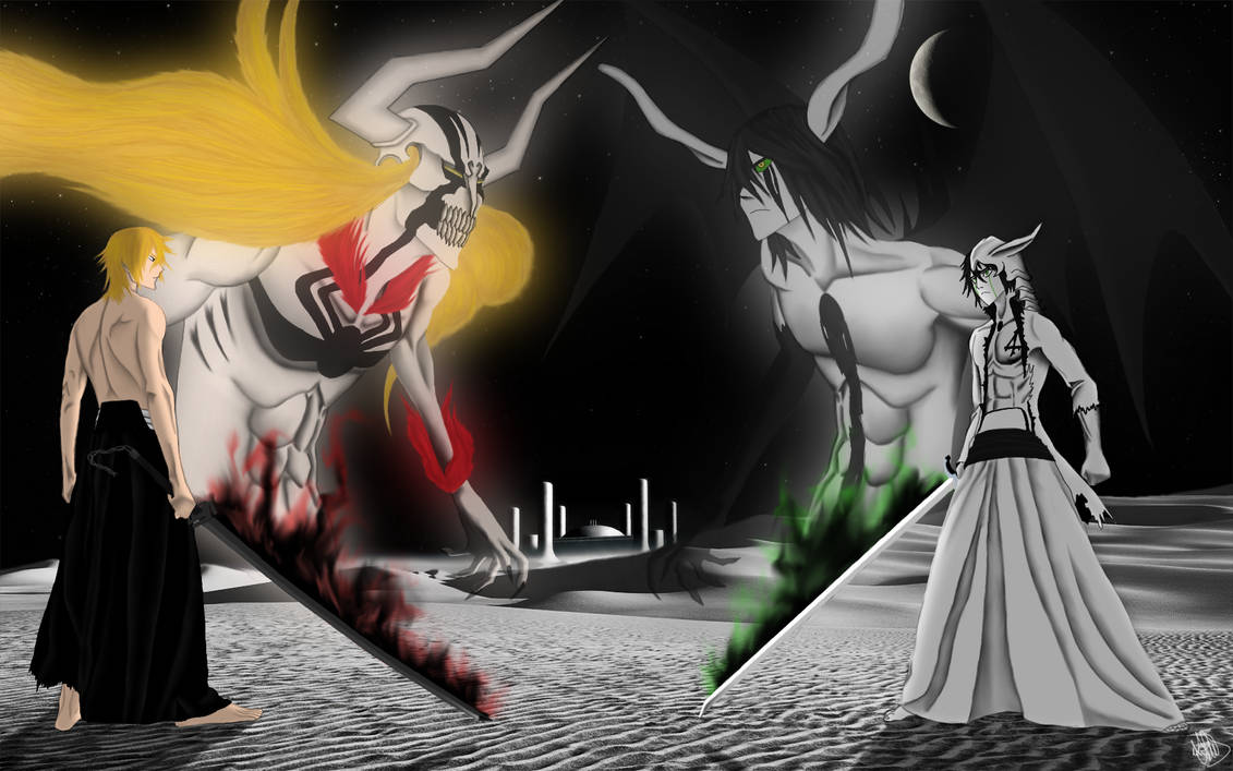 Bleach Animated World - Ichigo Kurosaki Vasto Lorde vs Ulquiorra Cifer