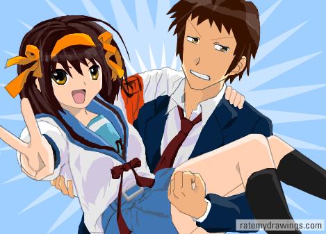 Haruhi and Kyon