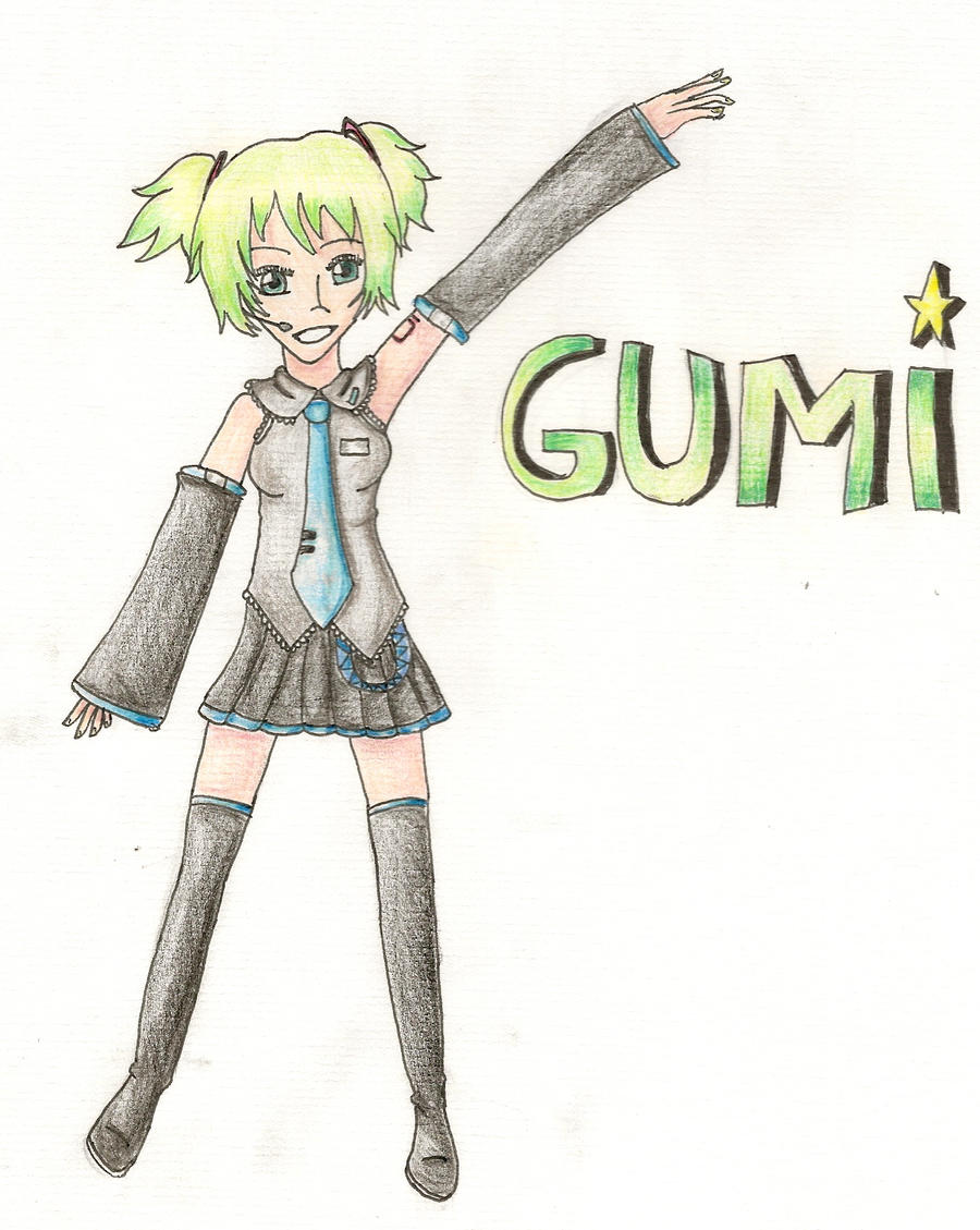 Gumi cosplay as Miku