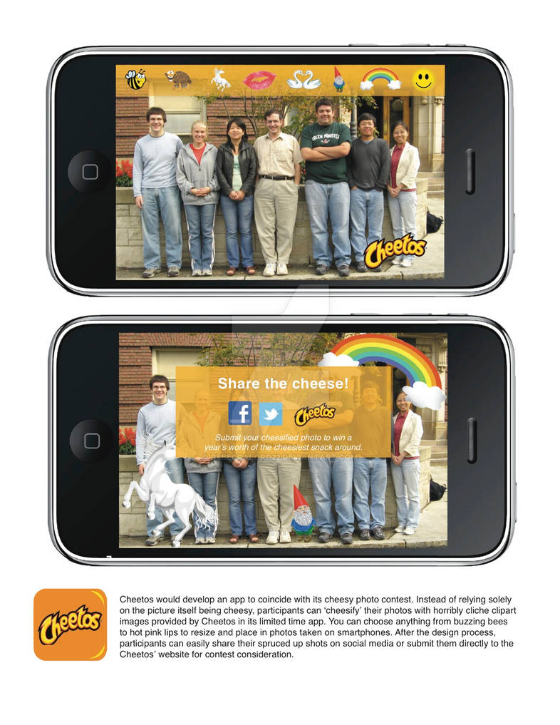 Cheetos Screen Cheetos Interactive Campaign: App by rebeccalord22 on DeviantArt