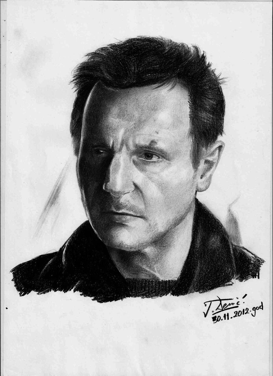 Liam Neeson (pencil portrait)