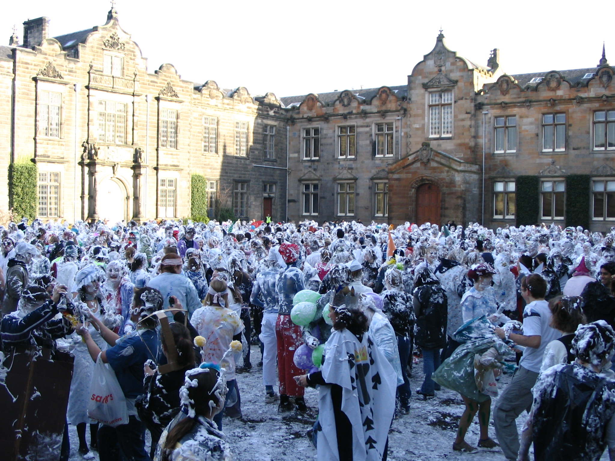 Foam Fight in the Quad