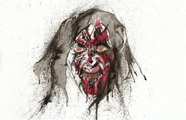 Darth Maul splatter art 