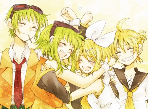 Gumis and Kagamine twins