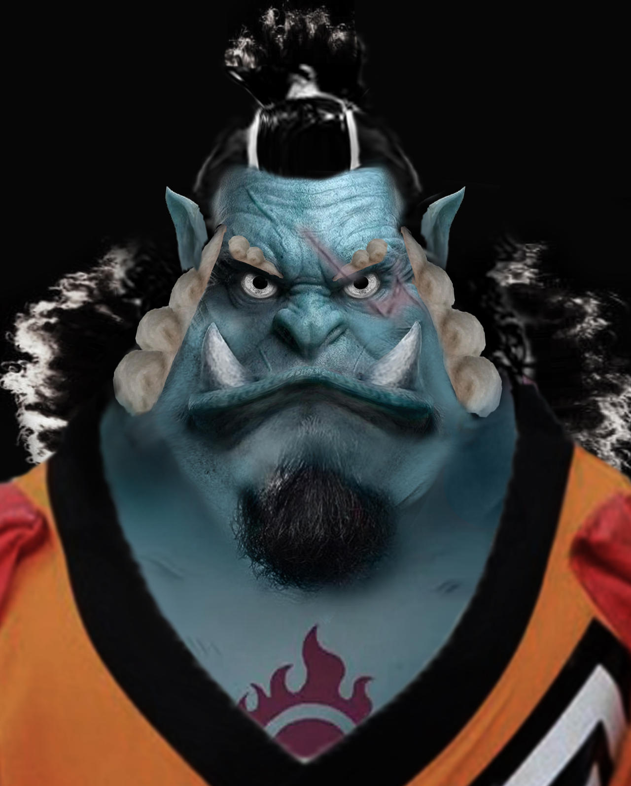 Jinbe realistic portrait by Shibuz4 on DeviantArt